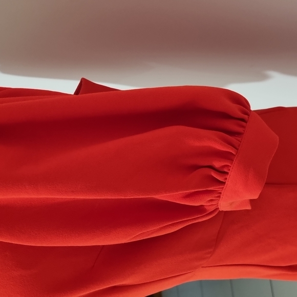 Tussah, sandra midi dress, coral red, size 14. - Picture 3 of 9